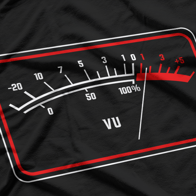Audio Engineers Audiophile Lovers Hi Fi Vu Meter T-Shirt