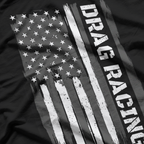 Drag Racing American Flag Classic Muscle Car Racer Speed Lover T-Shirt
