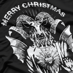Merry Christmas, Satanic Baphomet - Dark Holiday Humor T-Shirt