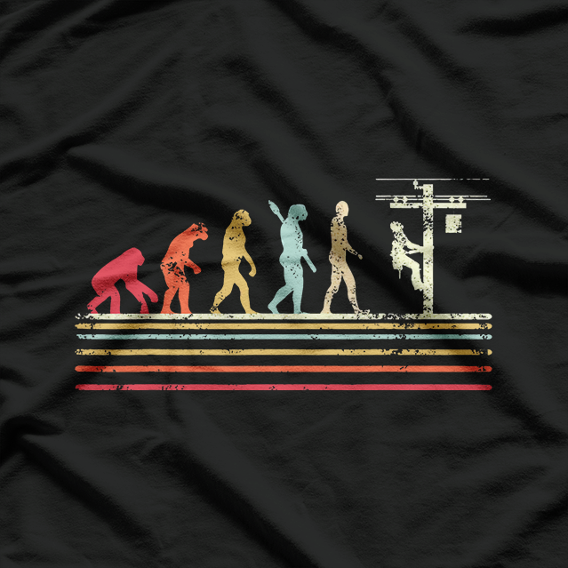 Retro Style Cool Lineman Electrician T-Shirt