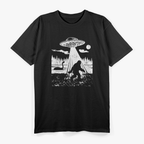Bigfoot UFO Abduction - Funny Sasquatch & Aliens T-Shirt