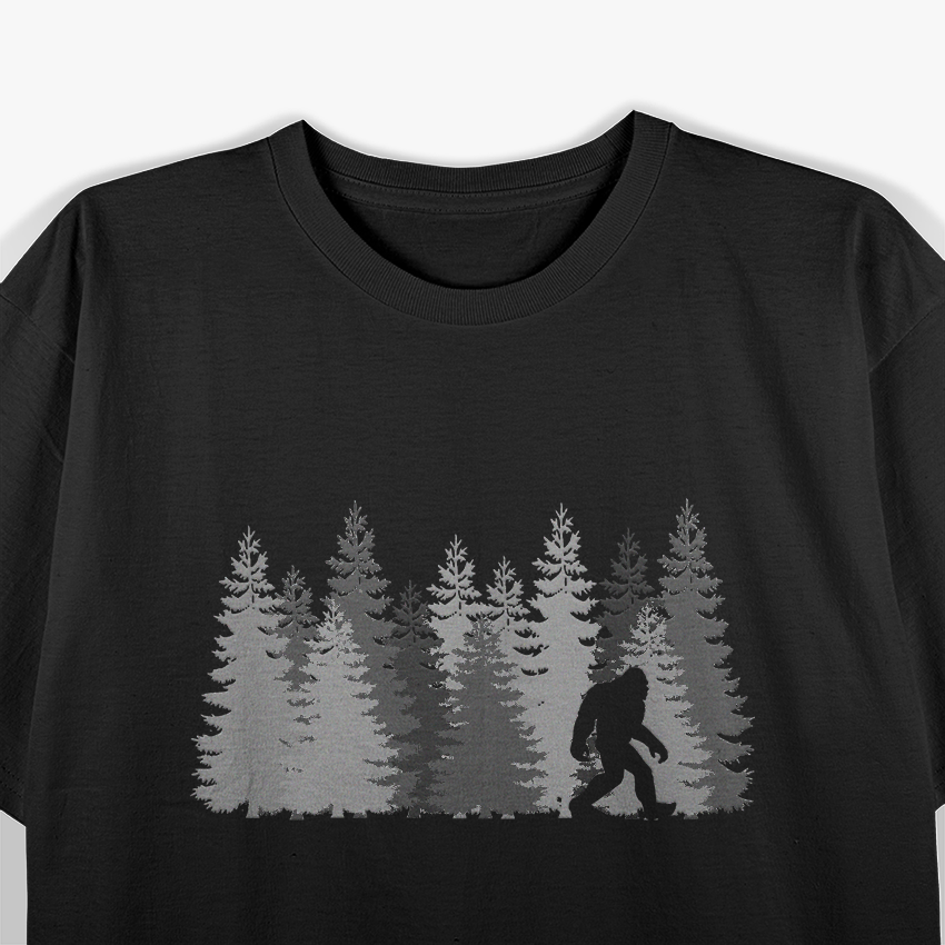 Bigfoot in the Forest - The Legendary Sasquatch and Yeti Tale T-Shirt