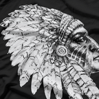 Native American Feather Headdress Tribal Chief T-Shirt