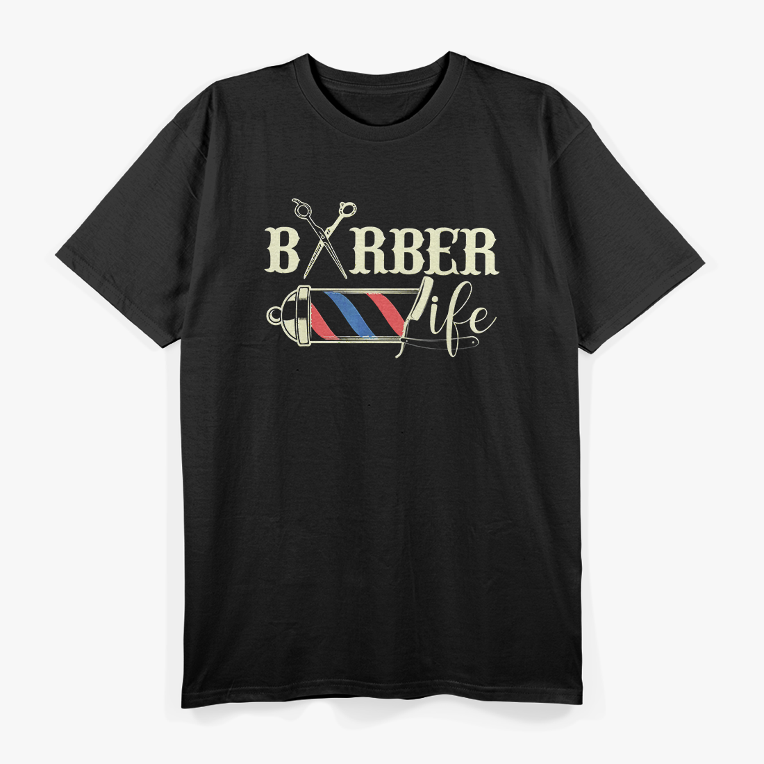 Barber Scissors Vintage Shop Gift for Him T-Shirt