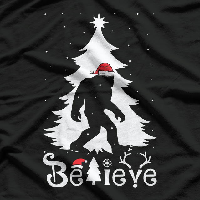 Bigfoot's Christmas - Believe T-Shirt