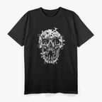 Bird Skull Skeleton Gothic Halloween Horror Costume T-Shirt
