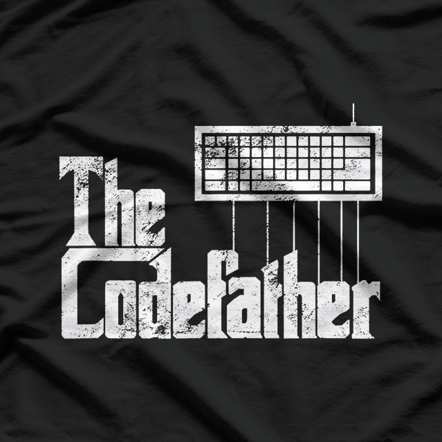 Funny Programmer Dad Gift The Codefather Vintage T-Shirt