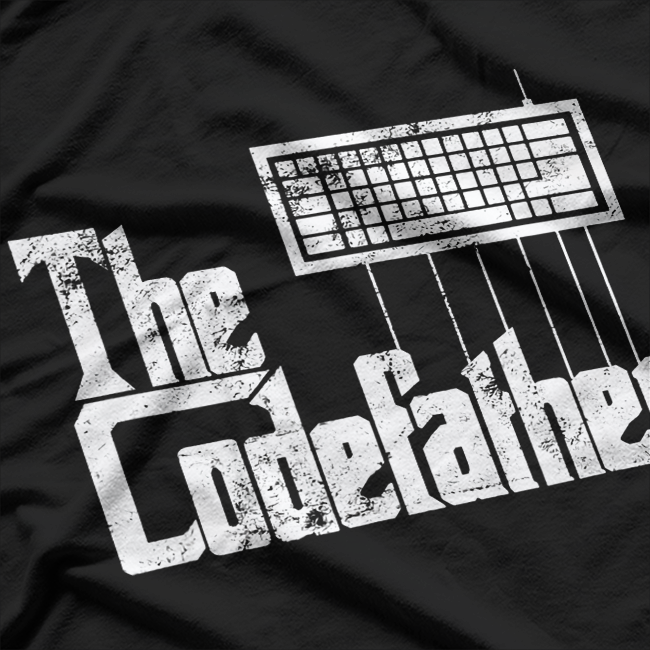 Funny Programmer Dad Gift The Codefather Vintage T-Shirt