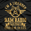 I'm A Licensed Ham Radio Operator Proud To Be The 02% T-Shirt
