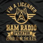 I'm A Licensed Ham Radio Operator Proud To Be The 02% T-Shirt