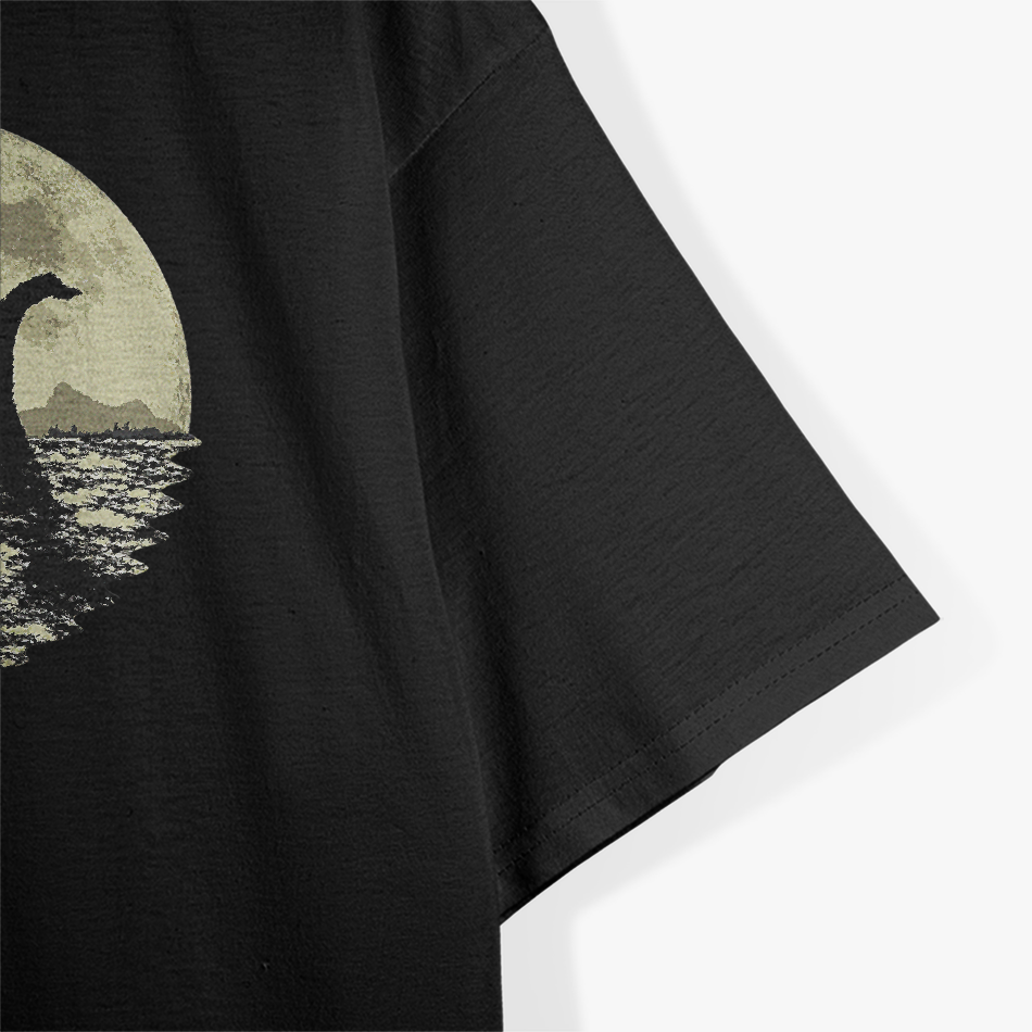 Loch Ness Monster Moonlight Lake Swim Mystical T-Shirt