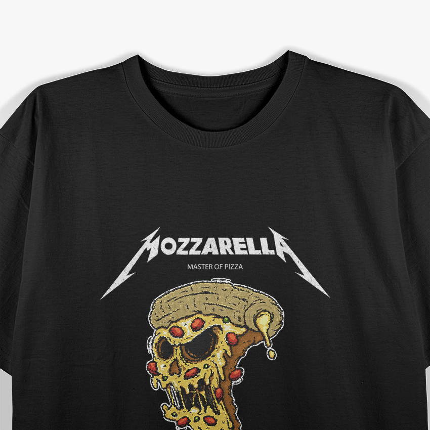 Mozzarella: Masters of Pizza Rock Parody T-Shirt
