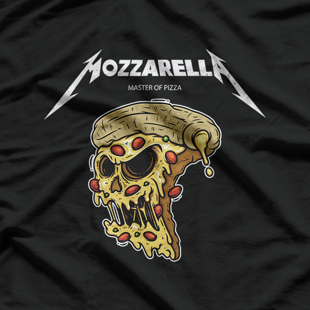 Mozzarella: Masters of Pizza Rock Parody T-Shirt