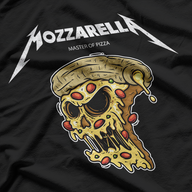 Mozzarella: Masters of Pizza Rock Parody T-Shirt