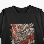 Japanese Dragon Retro Aesthetic Design T-Shirt