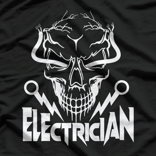 Electrician Skull T-Shirt
