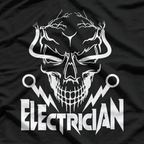 Electrician Skull T-Shirt