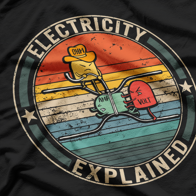 Electricity Explained Cute Electrical Engineer T-Shirt