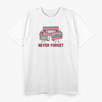 Never Forget Retro Floppy Disk Cassette Tape Vintage Tech T-Shirt