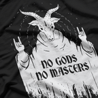 No Gods No Masters Baphomet Occult Rebel T-Shirt