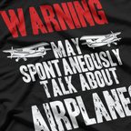 Talk About Airplanes - Funny Pilot and Aviation T-Shirt