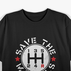 Three Pedals Manual Transmission Stick Shift T-Shirt