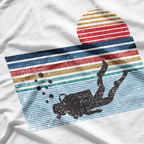 Vintage Retro Scuba Diving 80s Ocean Diver Underwater Sport T-Shirt