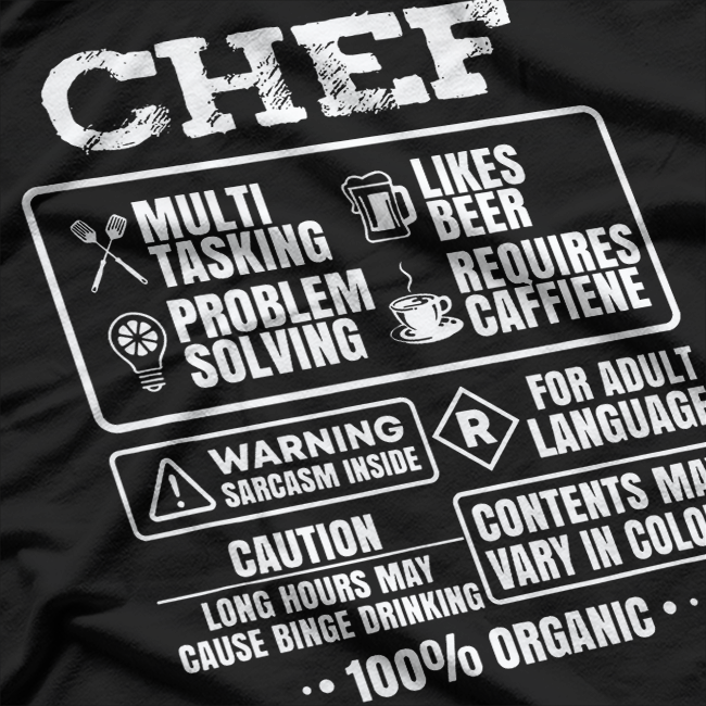 Chef Cooking, Chef, Cooking Lovers T-Shirt