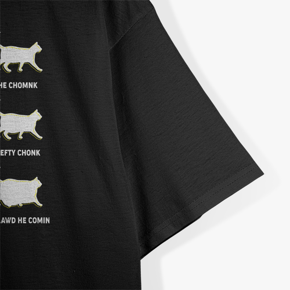 Chonk Cat Funny Fat Cat Meme Cute Kitty Lover Humor T-Shirt