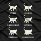 Chonk Cat Funny Fat Cat Meme Cute Kitty Lover Humor T-Shirt