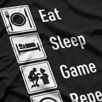 Eat. Sleep. Game. Repeat. Classic Gamer T-Shirt
