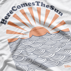 Here Comes The Sun Summer Energy Positive Vibes Retro Style T-Shirt