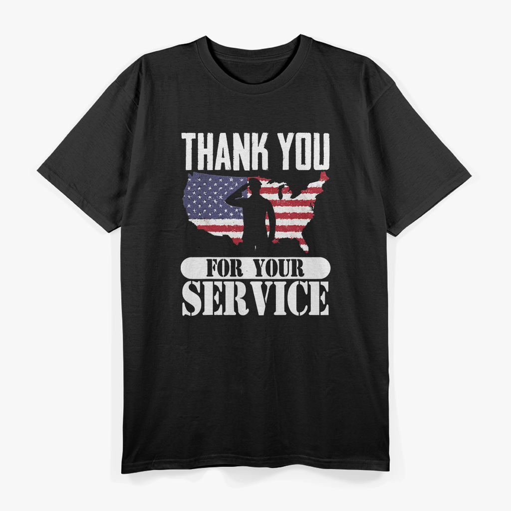Thank You For Your Service Patriotic Veterans Day T-Shirt