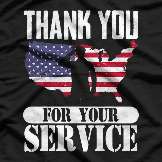 Thank You For Your Service Patriotic Veterans Day T-Shirt