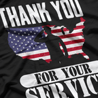 Thank You For Your Service Patriotic Veterans Day T-Shirt