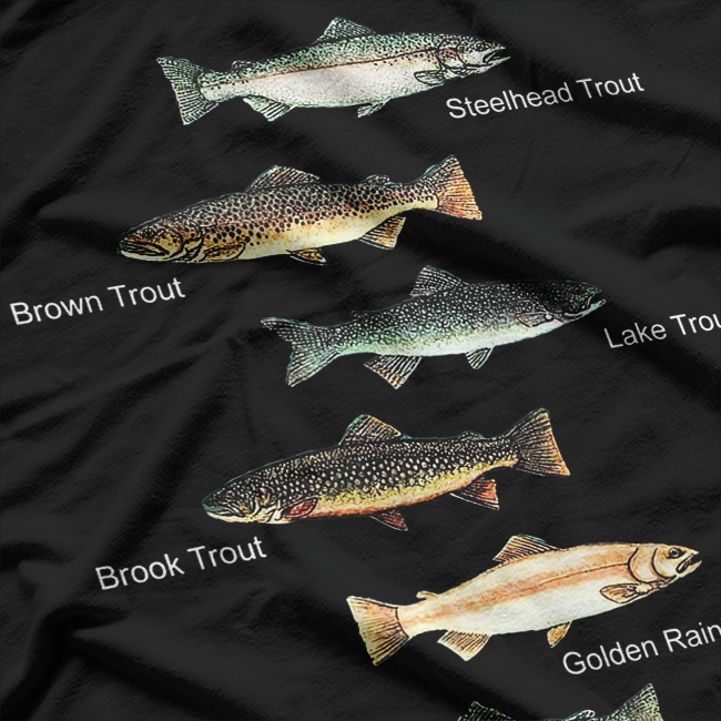 Types of Trout Fish T-Shirt