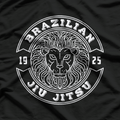 Vintage Brazilian Jiu Jitsu Lion BJJ MMA Mix Martial Arts T-Shirt