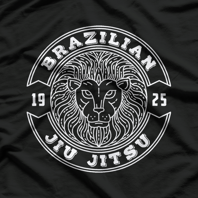 Vintage Brazilian Jiu Jitsu Lion BJJ MMA Mix Martial Arts T-Shirt