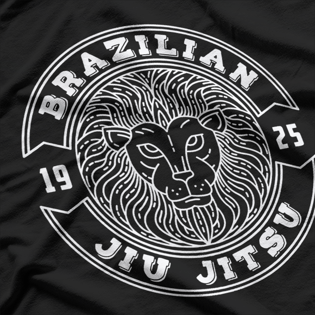 Vintage Brazilian Jiu Jitsu Lion BJJ MMA Mix Martial Arts T-Shirt