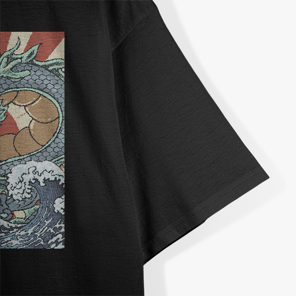 Dragon Sea God Japanese Retro Mythical T-Shirt