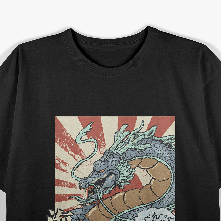 Dragon Sea God Japanese Retro Mythical T-Shirt