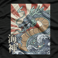 Dragon Sea God Japanese Retro Mythical T-Shirt