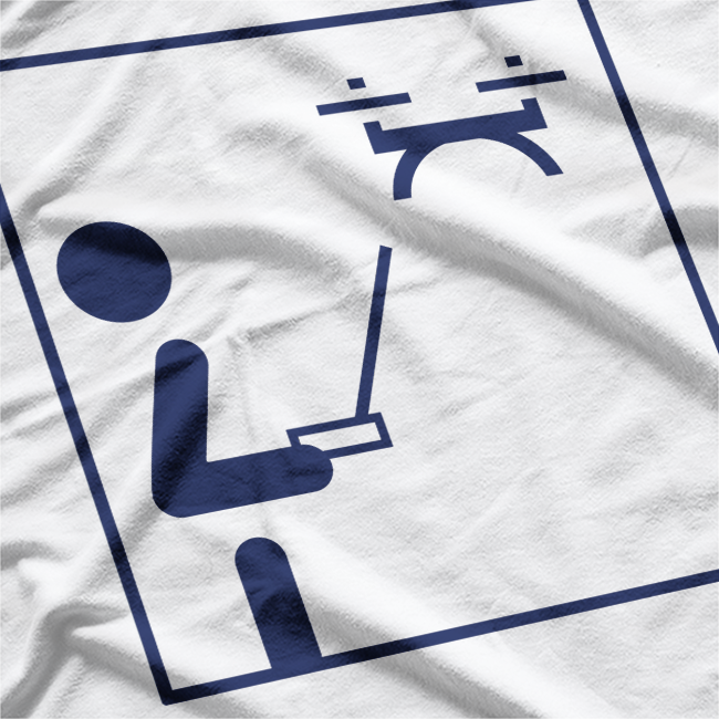 Flight Drone Pictogram - Aviation Sport and Flying Object T-Shirt