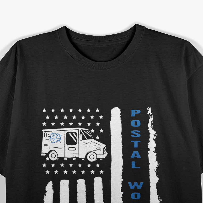 Postal Worker Funny For Delivery Mailman Postman USA T-Shirt