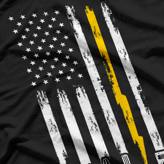 Vintage Electrician US Flag Tools for Electricians T-Shirt