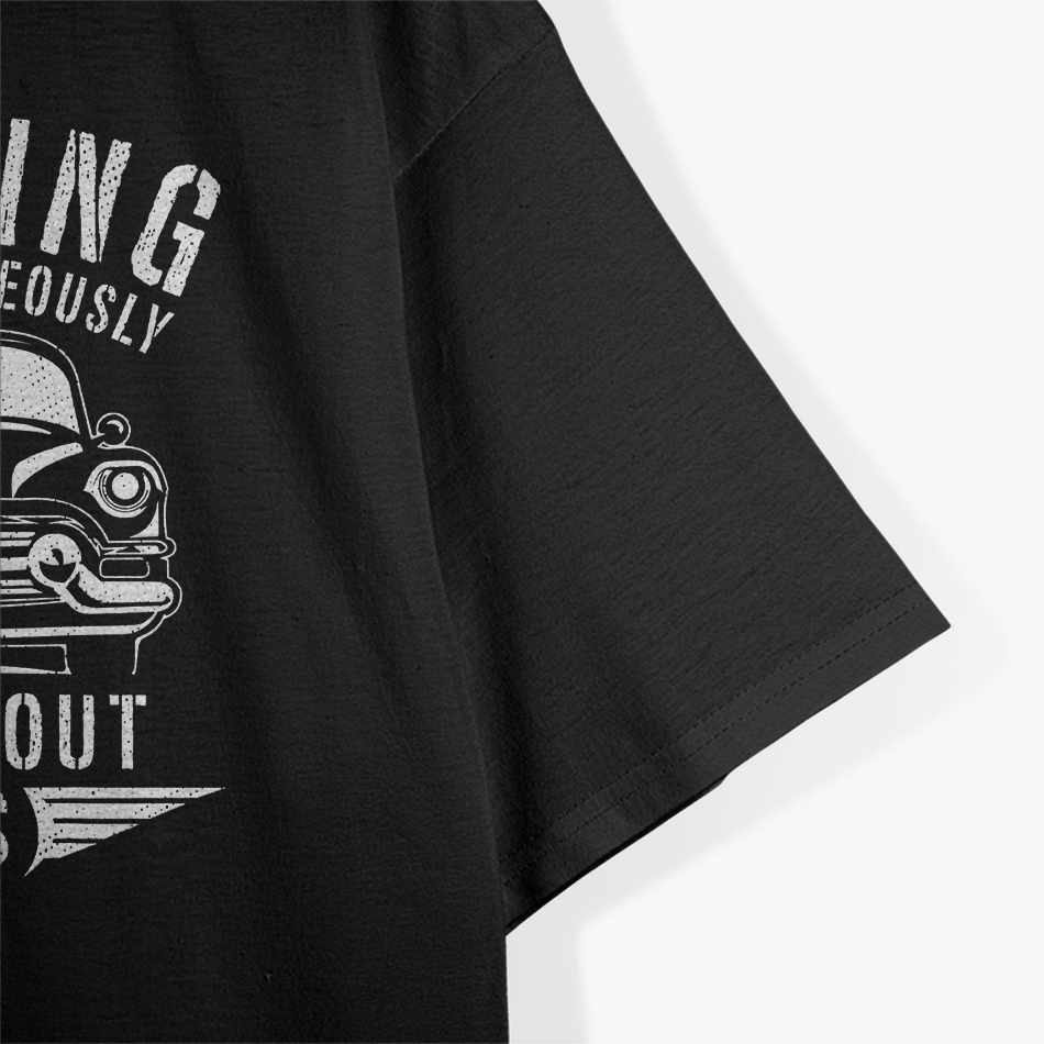 Warning - Talk About Cars Funny Car Mechanic T-Shirt