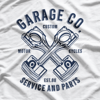 Motorcycles Service And Parts Biker Mechanic White T-Shirt