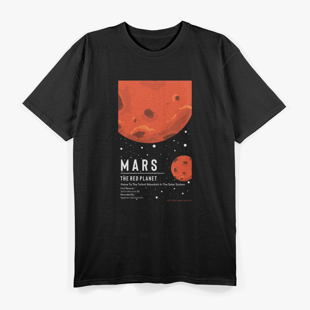 Mars Fact Red Planet Science Astronomy Space Enthusiast T-Shirt