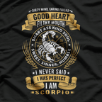 Scorpio Zodiac Sign Astrology Birthday Horoscope T-Shirt