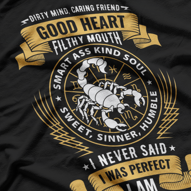 Scorpio Zodiac Sign Astrology Birthday Horoscope T-Shirt